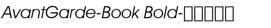 AvantGarde-Book Bold字体转换